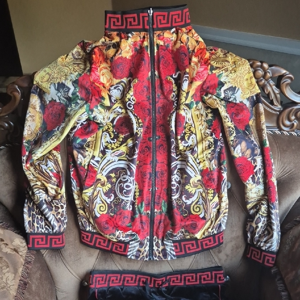 Colorful Floral and Animal Print Jacket